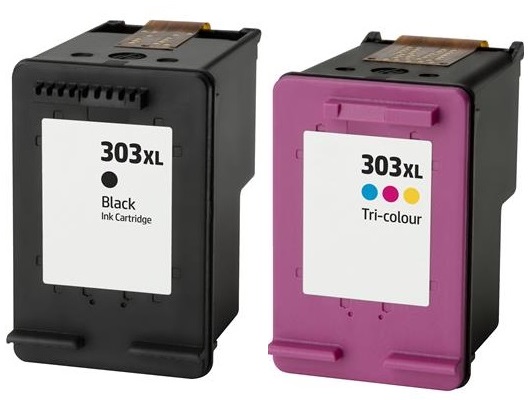 Remanufactured HP 303XL Black & 303XL Colour Ink Cartridges High Capacity